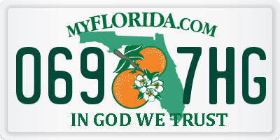 FL license plate 0697HG