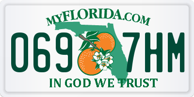 FL license plate 0697HM