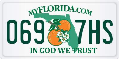 FL license plate 0697HS