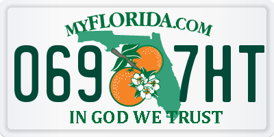 FL license plate 0697HT