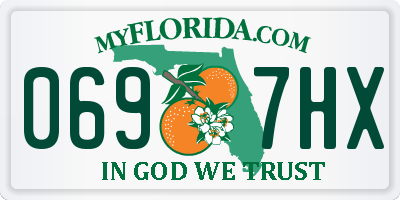 FL license plate 0697HX