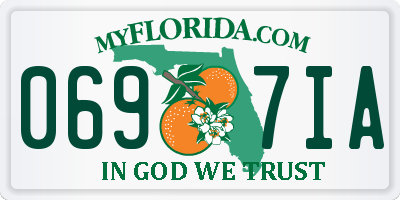 FL license plate 0697IA