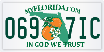FL license plate 0697IC