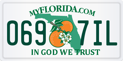 FL license plate 0697IL