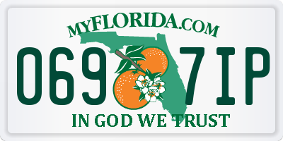 FL license plate 0697IP