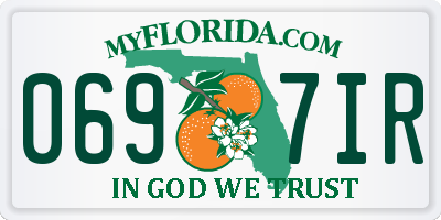 FL license plate 0697IR