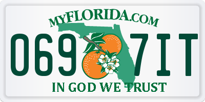 FL license plate 0697IT