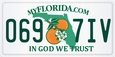 FL license plate 0697IV