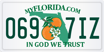FL license plate 0697IZ