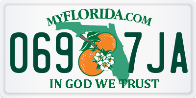 FL license plate 0697JA