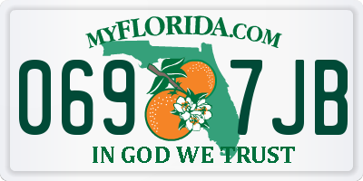 FL license plate 0697JB