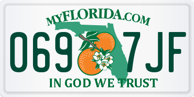 FL license plate 0697JF