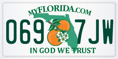 FL license plate 0697JW