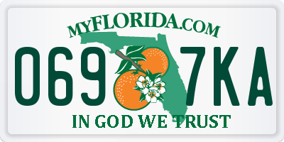 FL license plate 0697KA