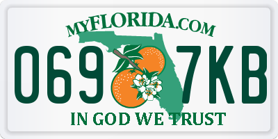 FL license plate 0697KB