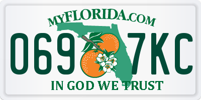 FL license plate 0697KC