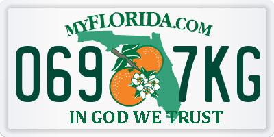 FL license plate 0697KG