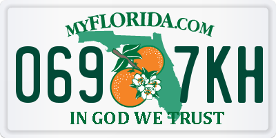 FL license plate 0697KH