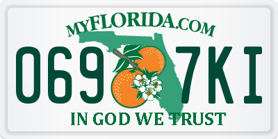 FL license plate 0697KI