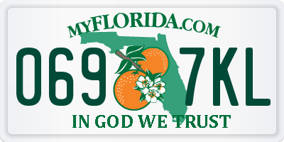 FL license plate 0697KL