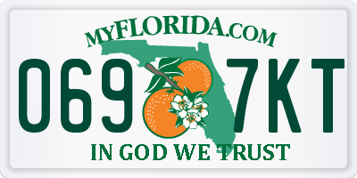 FL license plate 0697KT
