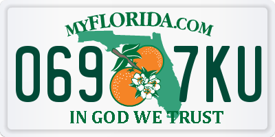 FL license plate 0697KU
