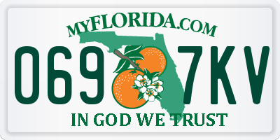 FL license plate 0697KV