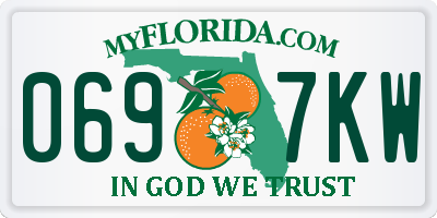 FL license plate 0697KW