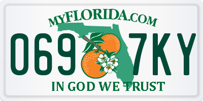 FL license plate 0697KY