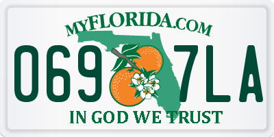 FL license plate 0697LA