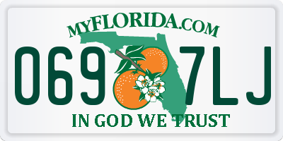 FL license plate 0697LJ