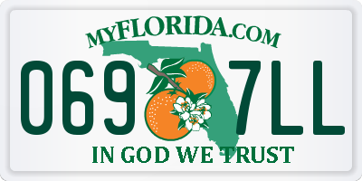 FL license plate 0697LL