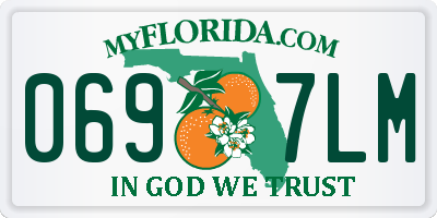 FL license plate 0697LM