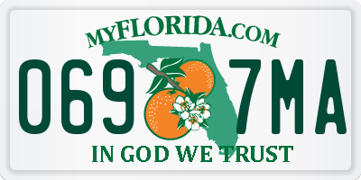 FL license plate 0697MA