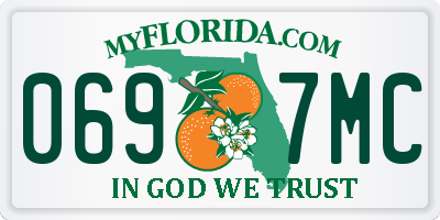 FL license plate 0697MC