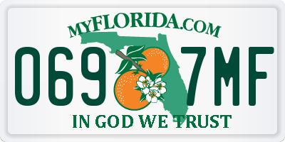 FL license plate 0697MF