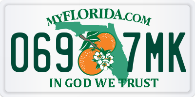 FL license plate 0697MK