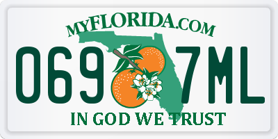 FL license plate 0697ML