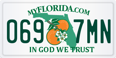 FL license plate 0697MN