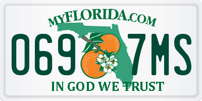 FL license plate 0697MS