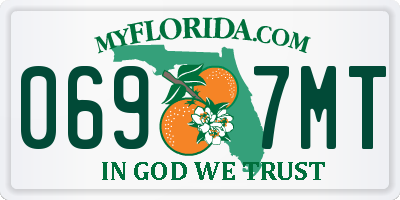 FL license plate 0697MT