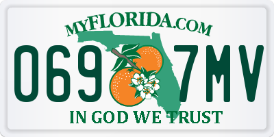 FL license plate 0697MV