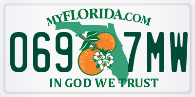 FL license plate 0697MW