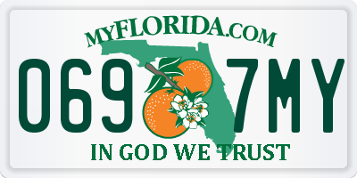 FL license plate 0697MY