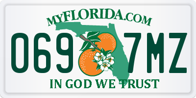 FL license plate 0697MZ