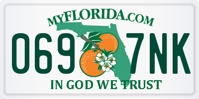 FL license plate 0697NK