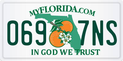 FL license plate 0697NS