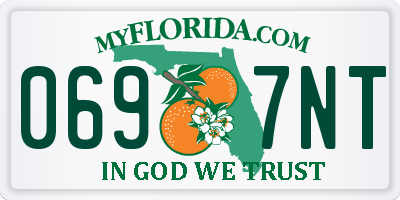 FL license plate 0697NT