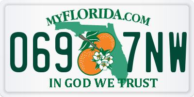 FL license plate 0697NW
