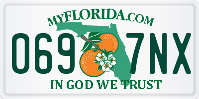 FL license plate 0697NX